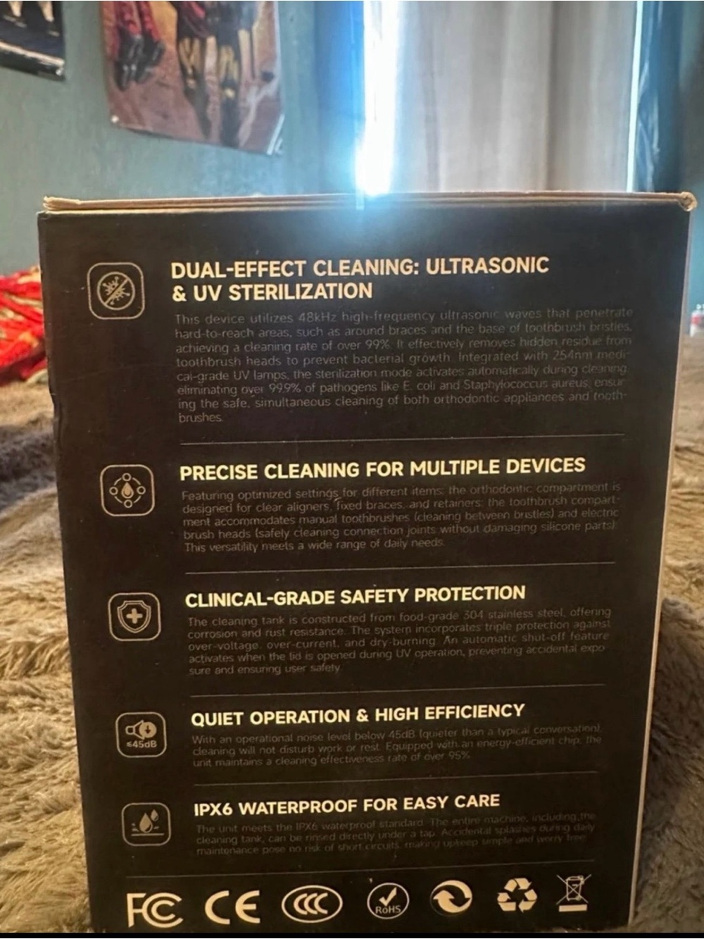 Drixo Ultrasonic Cleaner — White/Grey - Picture 4 of 4